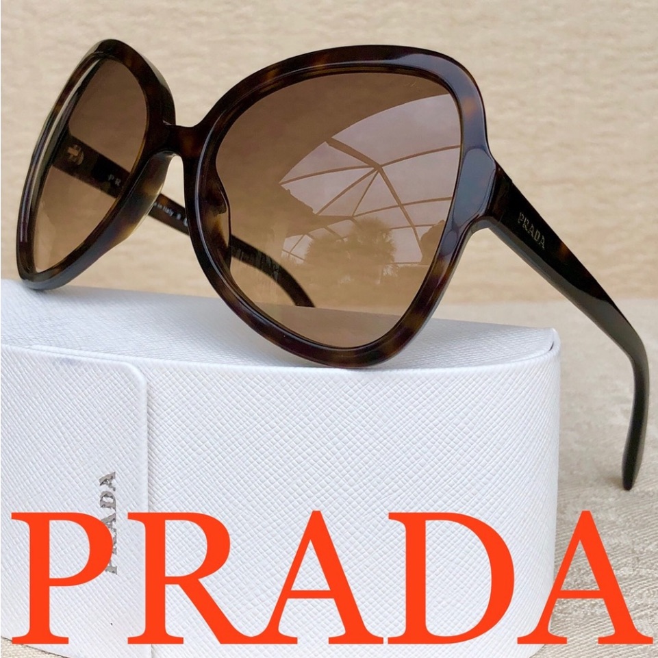 Prada 56 Mm Butterfly Sunglasses Brown